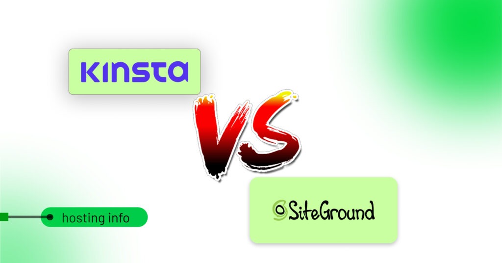 Kinsta vs SiteGround